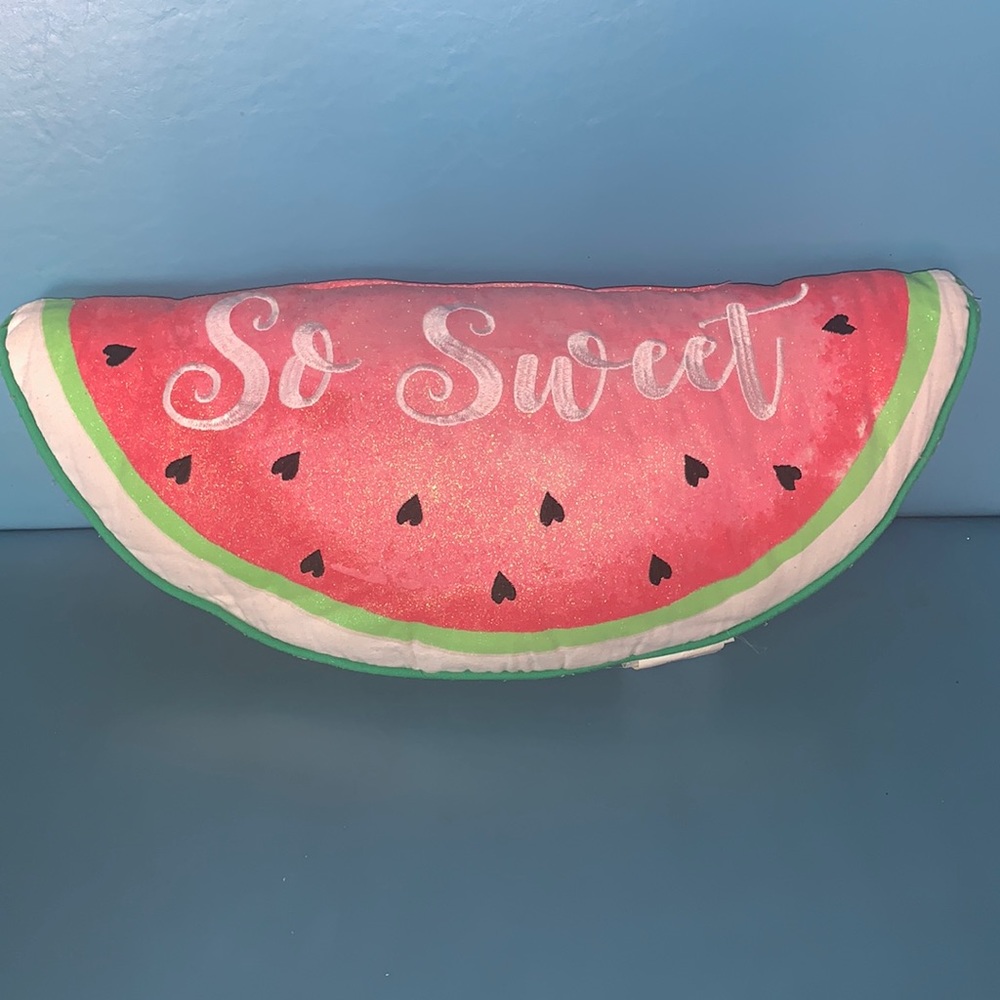 Watermelon accent pillow